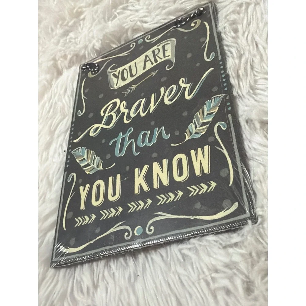 Glory Haus Annie‎ F Downs Collection You Are Braver Than You Know Canvas Art NEW